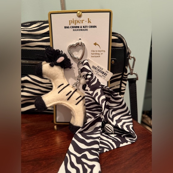 Michael Kors Zebra Print Bag with charm - Picture 3 of 10